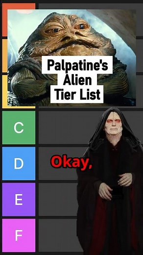 Palpatine Ranks Aliens #starwars #impression