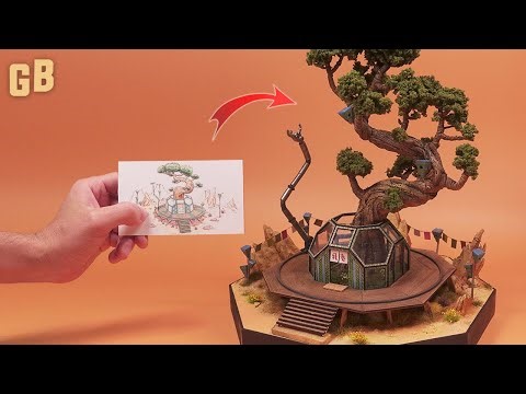 "The Mender" From concept art to story build | Beyond the Blight sci-fi diorama Ortur Laser Master 3