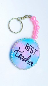Beautiful Keychian For Teacher 🥰💕 #teachersdaygift #teacherdaycard #happyteachersday #teacherday #gift #keychain #diy #papercrafts #art #craft | Shrishti : The Art Lover