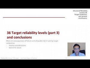 STRUCTURAL RELIABILITY Lecture 36 module 01: Target reliability levels - Introduction to Risk