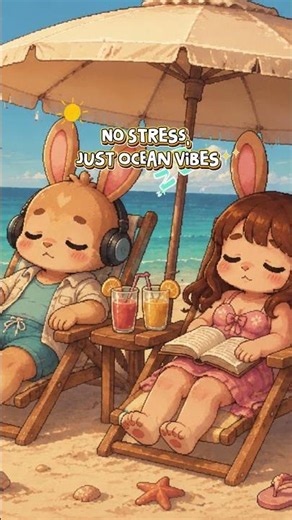 Seaside Siesta 🌊 Cozy Beach Lofi Beats to Relax, Study & Sleep