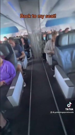 Alaska Airlines Boeing 737 Business Class Return to my seat