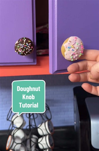 DIY Doughnut Cabinet Knob Tutorial