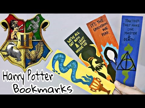 Harry Potter DIY Bookmark| How to make Bookmark at home with Paper| Simple Bookmark Ideas| #2