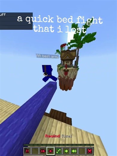 A quick bed fight #minecraft #ytshorts #bedfight #zeqa