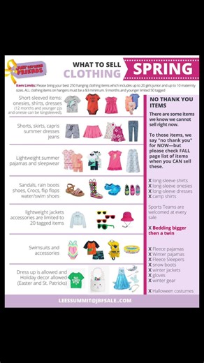 Selling at JBF?! Here’s everything you NEED to prep your items like a pro what’s accepted for Spring 2026 📦 Step 1: Sort by SEASON 🟢 Spring / Summer 🔵 Fall / Winter 👕 Step 2: Sort by GENDER 👶 Baby 🧒 Boys 👧 Girls 👟 Neutral / Unisex 📏 Step 3: Sort by SIZE ➡️ NB / 0–3 / 3–6 ➡️ 12m / 18m / 2T / 3T ➡️ 4–6 / 7–8 / 10–12 🗂️ Step 4: Store for Future Sales 🧺 “Fall Boys 5–6” 🧺 “Winter Girls 2T” “Prep once. Sell smarter. Repeat every season.” 🪄 Supplies You’ll Want to Gather 📌 Essential Taggi