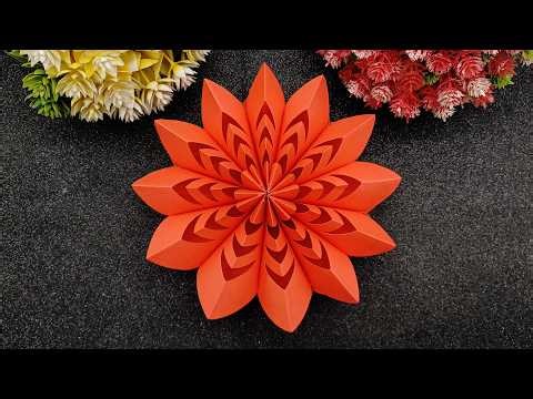 Wow Easy 3D Snowflake Paper Craft Tutorial