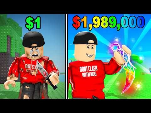 Going From NOOB to PRO in Roblox Knife Farm!