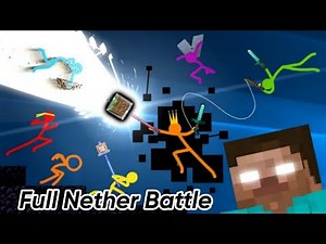 Animation vs Minecraft Full Nether Battle(episodes 25-30)‪@alanbecker‬