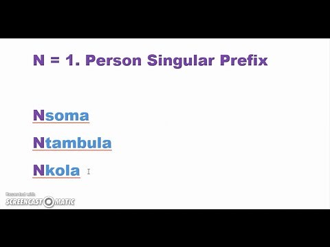 Learn Luganda - Lesson 12 - Grammar "The Verb I"