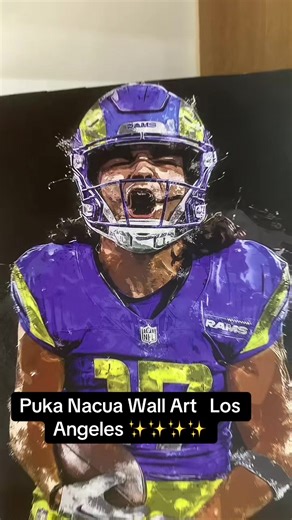 Can’t wait to get this collection poster Rams Los Angeles #losangelesrams🐏 #pukanacua #superbowl #poster #nfl
