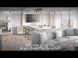 I stayed at the WORLD'S LARGEST MARRIOTT hotel! | Orlando World Center Marriott Room Tour 2025