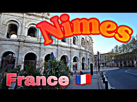 NIMES France 4K - Beautiful Historical City for Weekend - Walking tour