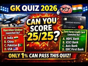 25 Current Affairs Questions That 90% People Fail! 😲 | GK Quiz 2026 | Knowledge Planet