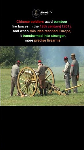 From Bamboo to Steel: The Evolution of the First Gun #historyseries #history #weaponfacts #shorts