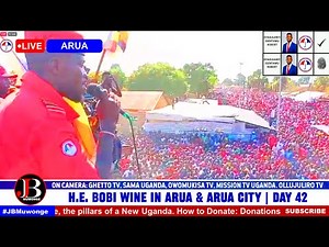 Arua Turns Red: Bobi Wine Speaks to Tens of Thousands Despite Police Blockade