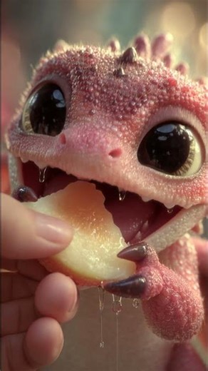 The Cutest Pink Dragon Baby Ever #dragon #cute #viral #dragonbaby