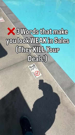 Never say these 3 words, do this instead! In sales, what you say can make or break you. Write these down, save it for later, share it. Follow @topsalescoach for more Game-Changing Sales Advice! Share this vid w a friend in Sales if it helped you #salesadvice #salescoaching #sales #businessgrowth #highticketsales #entrepreneurmindset #moneymindset | Charles Della Sala