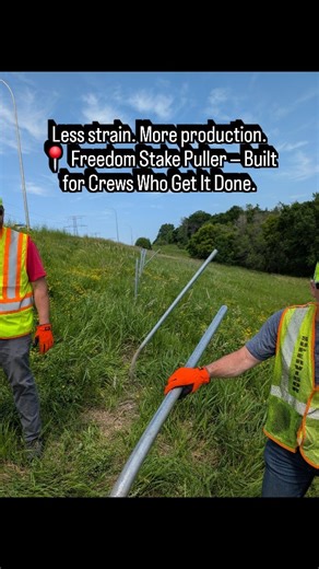 One Tool. Every Post. Every Job. The Freedom Stake Puller isn’t just for stakes — it rips out sign posts, fence posts, and tent stakes with cordless power and zero hassle. 💪 ✅ Pulls stakes, fence posts, and sign posts with ease ✅ Up to 45 pulls per charge on a 6.0Ah XC battery ✅ Built for DOT crews, contractors, municipalities, and tent rental teams Less strain. More production. 📍 Freedom Stake Puller — Built for Crews Who Get It Done. #FreedomStakePuller #PostPuller #StakePuller #FencePostRem