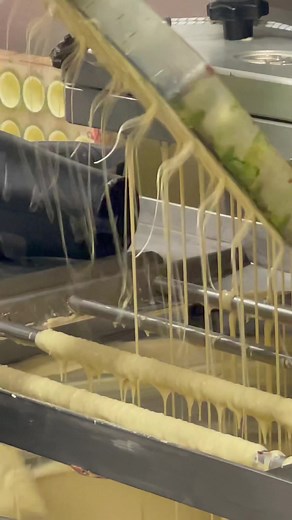 Pasta Making Process with a Machine in Action