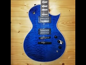 ESP LTD EC-1000 piezo See Thru Blue
