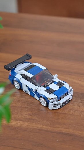 4.4K views · 45 reactions | A true icon returns — the M3 GTR is now part of the Minibricks® collection.  Silver and blue livery, chrome wheels, red calipers, and that massive spoiler designed by the incredibly talented @sweengmocs ⚡️ Built for nostalgia, racing spirit, and pure adrenaline.  | Buildminibricks | Facebook