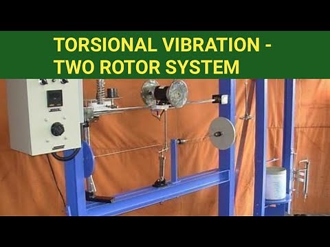 TORSIONAL VIBRATION OF TWO ROTOR SYSTEM | ENGLISH | KINEMATICS & DYNAMICS LAB | N PRASANAA IYER