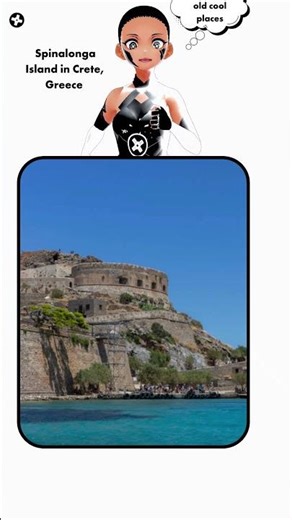 Spinalonga Island in Crete, Greece