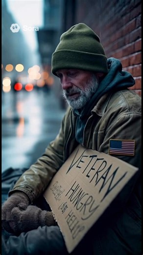 “A heartbreaking sight: a U.S. veteran, homeless and hungry, standing alone at the corner with nothing but silence.” #SaluteToService #fallenheroes #VeteranStrong #AmericaFirst #wwilhero #VeteranLegacy #veteransofamerica #neverforget #homelesspeople | US Veterans