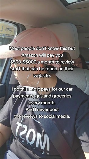 Yes you can do this too... Grab the Earn with Amazon Reviews Method guide in my bio to get started with Amazon reviews. 🚫There's no monthly fees 🚫No memberships ✅️ One time investment of $37 ✅️ Yours forever! ✅️ Bonus resource if you ever feel stuck. This literally covers my car payment and groceries every single month. And I'm not talking about some crazy complicated business. I'm talking about making simple videos of products and getting paid for it. On top of that, I get free packages showi