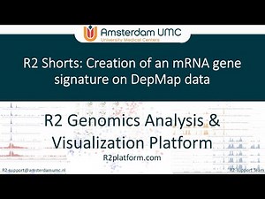 How to Create / Use DepMap gene expression signatures in the R2 platform