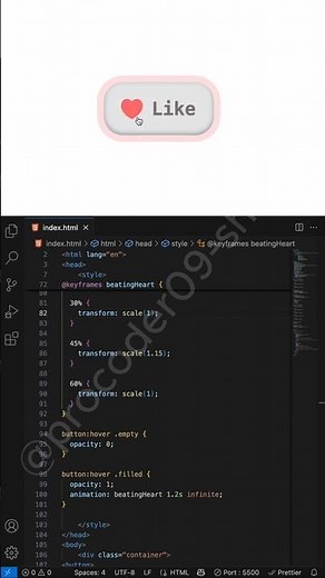 🔥 Animated Button with Hover Effects using HTML & CSS | Button hover effect CSS