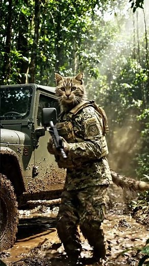 U.S Millitary cat Driving and shooting