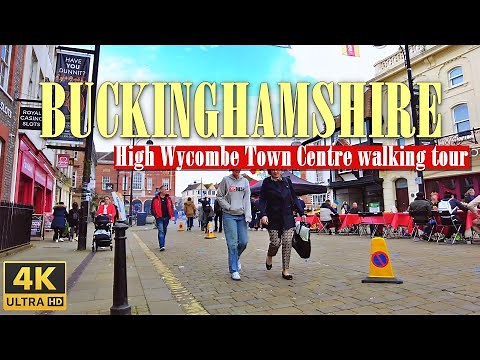 High Wycombe Town Centre walking tour | Buckinghamshire England UK | 4K