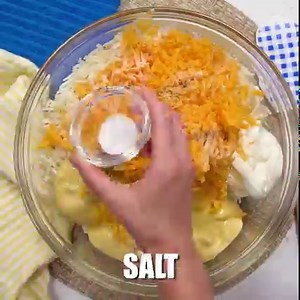 This homemade Easy Cheesy Hashbrown is so cheesy and so easy to make at home. Great for breakfast or even a dinner side. Plus it’s perfect for potlucks or anytime you are needing to feed a crowd. Get Recipe: https://mooreorlesscooking.com/2018/03/30/easy-cheesy-hash-brown-casserole/ | Moore or Less Cooking Blog