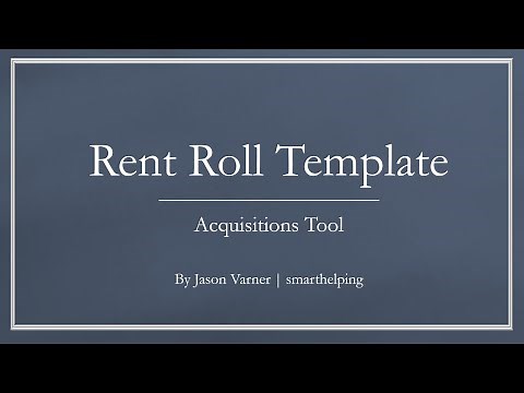 Basic Rent Roll Template
