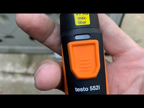 Testo 552i. First use