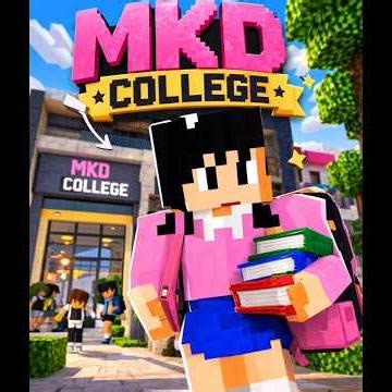 I built MKD College #minecraft # Manukiduniya29.