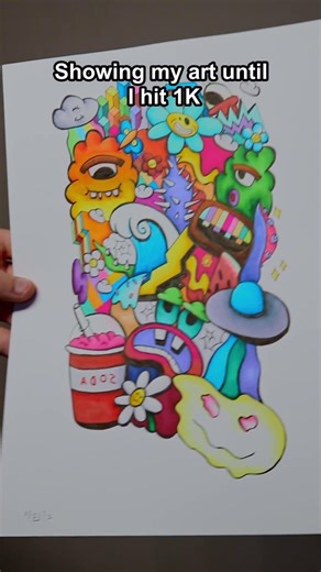 Do I deserve 1k followers ? #doodleartist #art #drawing