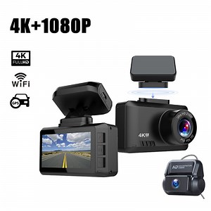 [Hot Item] Starlight Night-Vision Dual-Recording WiFi Interconnect GPS Positioning 4K Dash Cam