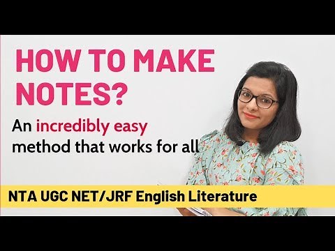 How to make Notes for UGC NET English: An Incredibly Easy Method