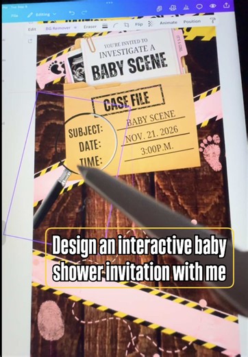 Design an interactive baby shower invitation with me! 💻✨ I’m introducing a baby shower THEME I’ve personally never seen done before: Caution: Baby Scene 🚧🍼 Are you bold enough to give this theme a try? #babyshowerideas #babyshower #babyshowerdecor #babyshowers