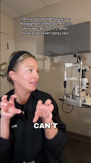 Intense pulsed light (IPL) works on the pigment in the skin