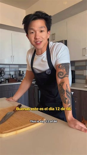 practicing spanish while making dinner