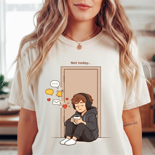 Introvert Humor T-shirt, Social Battery Drained Graphic Tee - Etsy