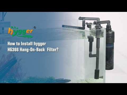 How to Install hygger HG366 Hang-On-Back Filter?