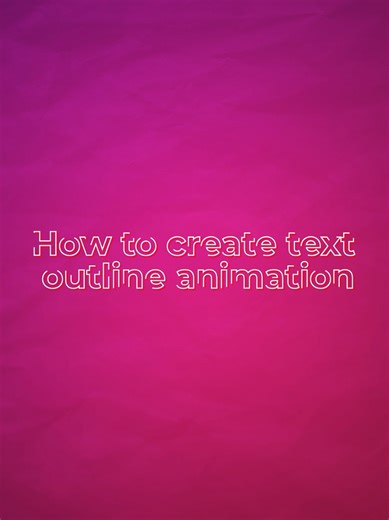 Creating quick text outline animation in After Effects 💫 #motiongraphics #tutorial #aftereffects #motiondesign #animation