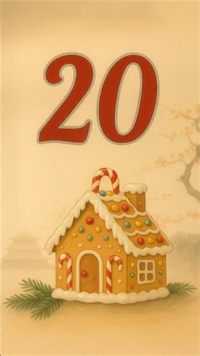 Türchen 20 Lebkuchenhaus (Mehr im Hauptvideo)