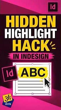Hidden InDesign Trick! Highlight Text Like a Pro #indesign #indesigntips #indesigntutorial