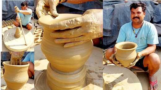19K views · 87 reactions | How to make clay pot | Traditional clay pot making | Clay pot pottery | Clay art | Clay pot making #claypotmaking #clayart | Priyanka creative guru | Facebook